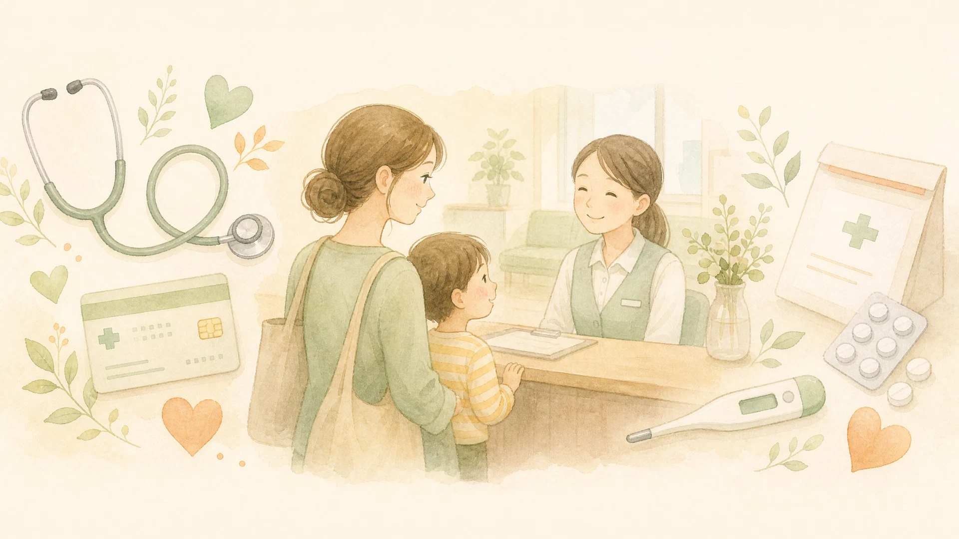 ひとり親家庭等医療費助成(マル親)のイメージイラスト