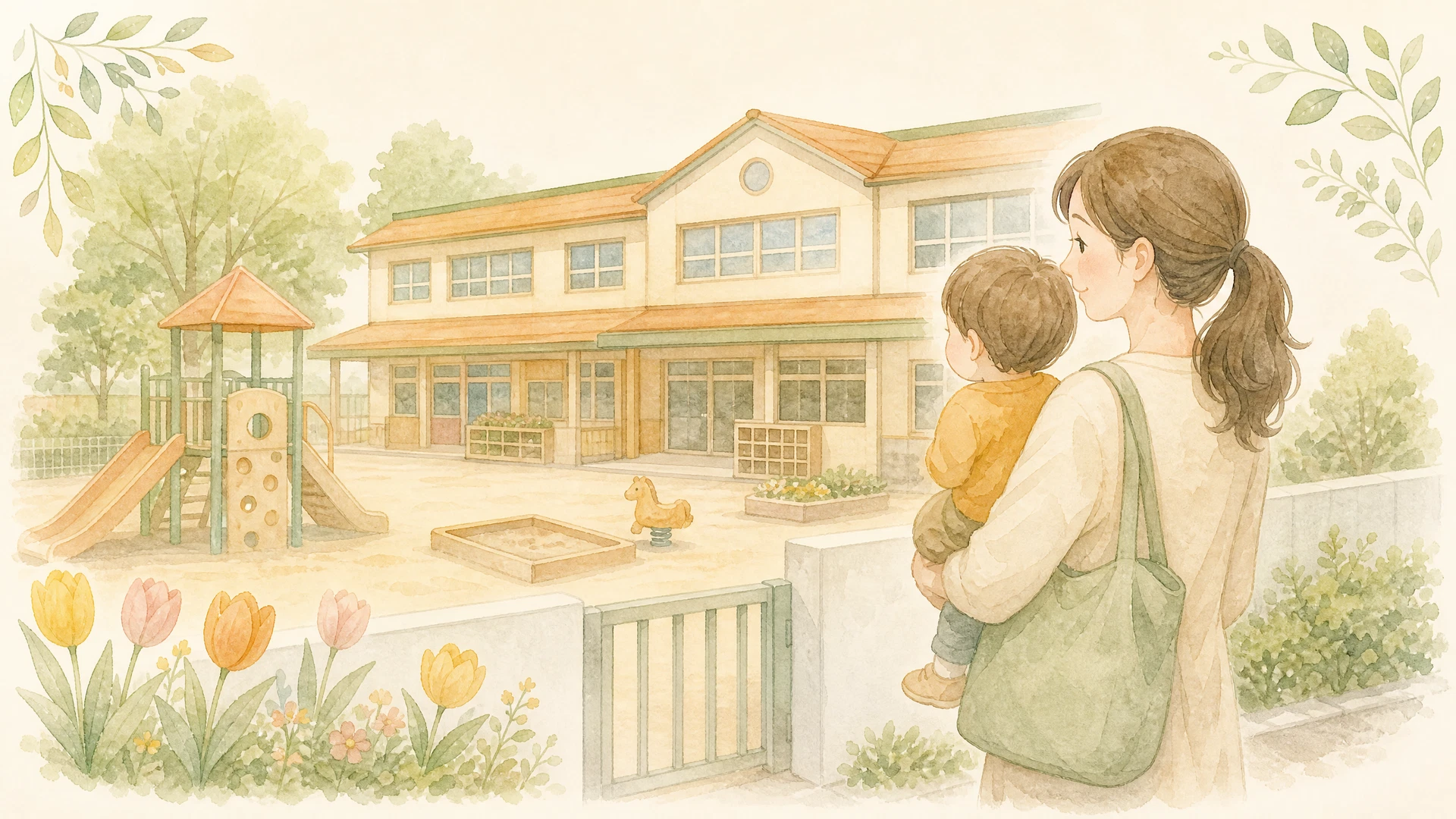 保育園が見つからない・働きに出たいのイメージイラスト