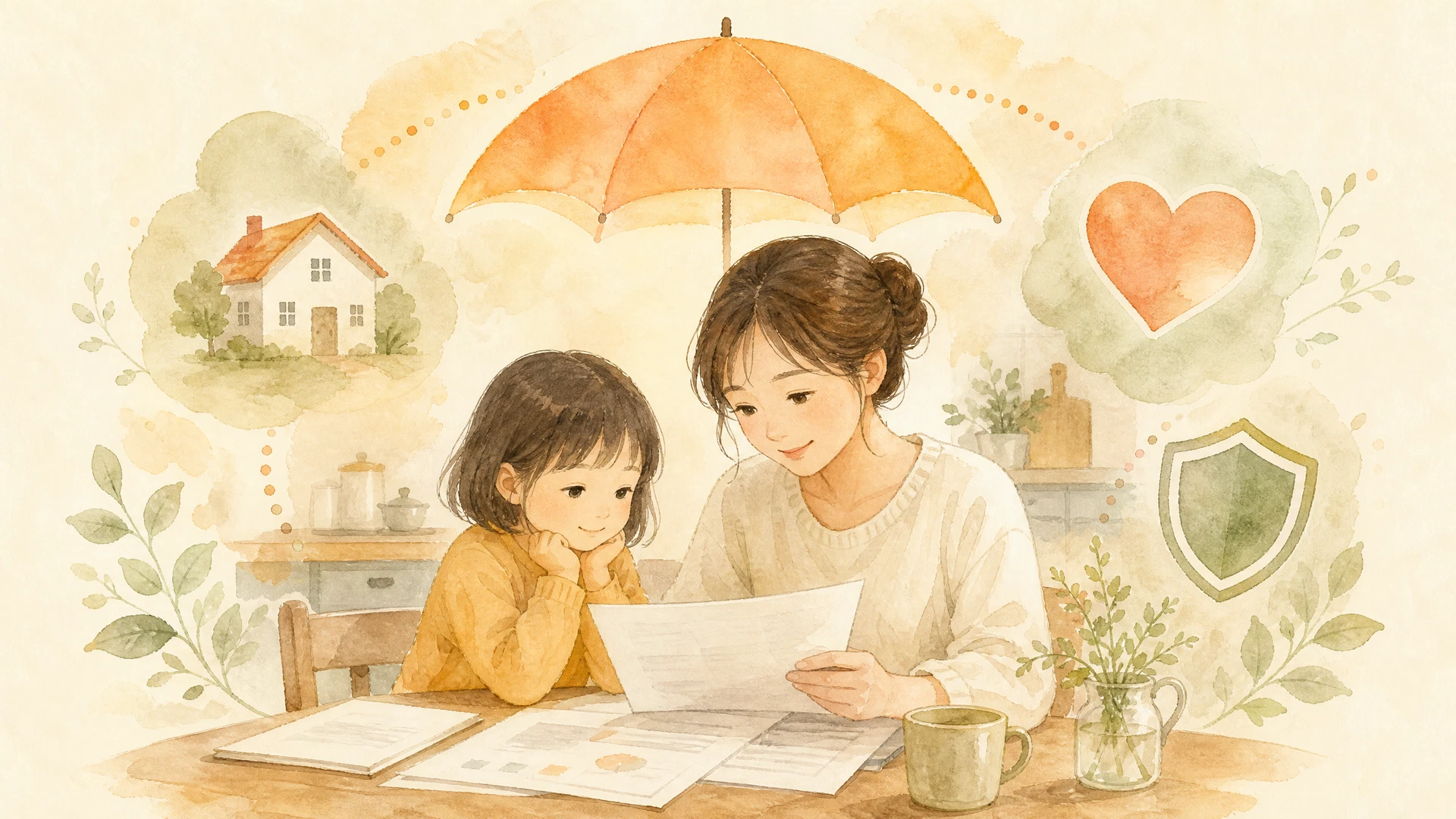 保険の見直しガイドのイメージイラスト