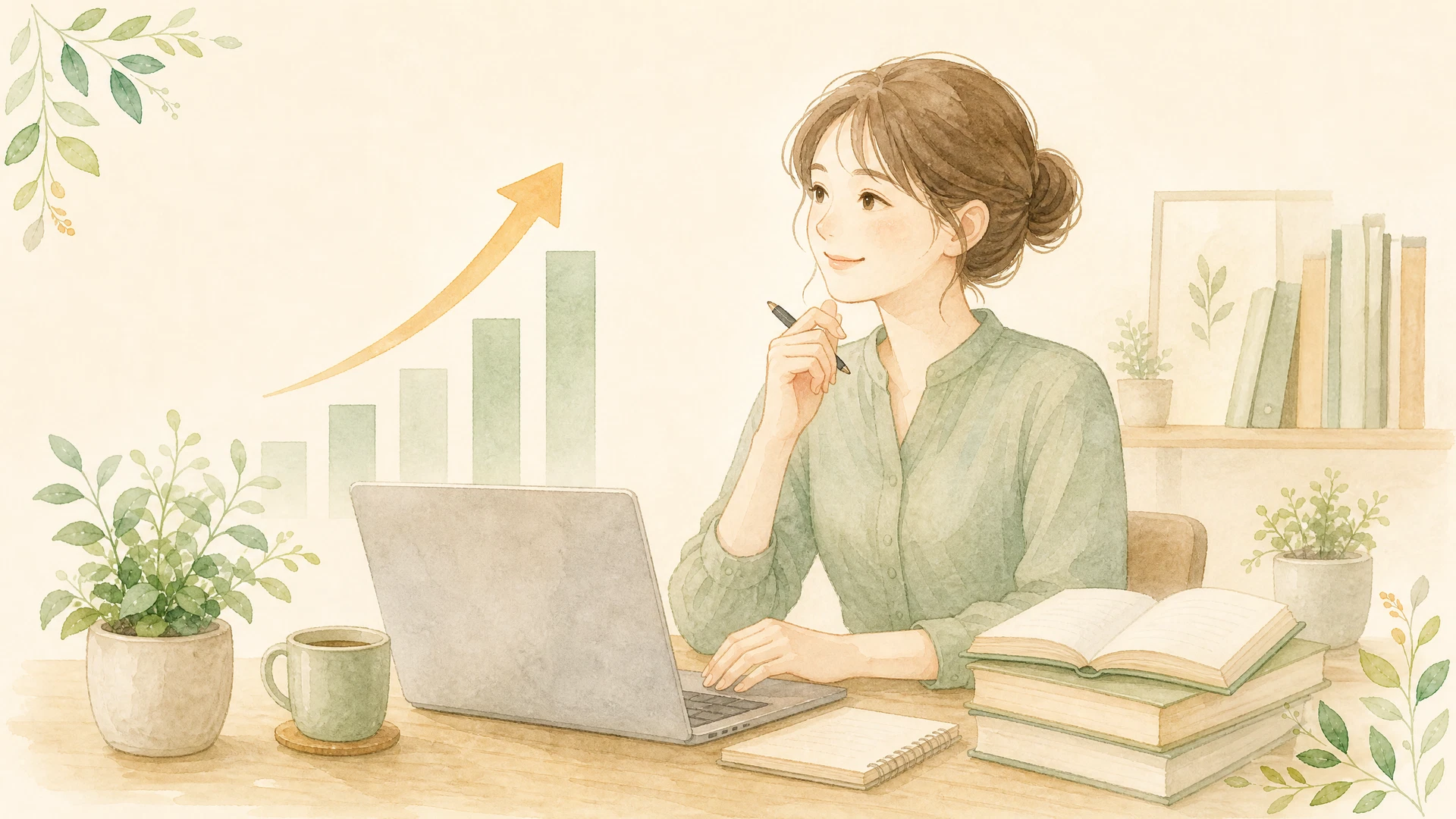 収入を増やしたい・転職したいのイメージイラスト