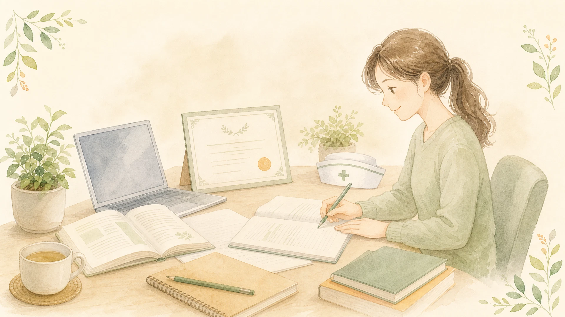 就労支援(高等職業訓練促進給付金など)のイメージイラスト