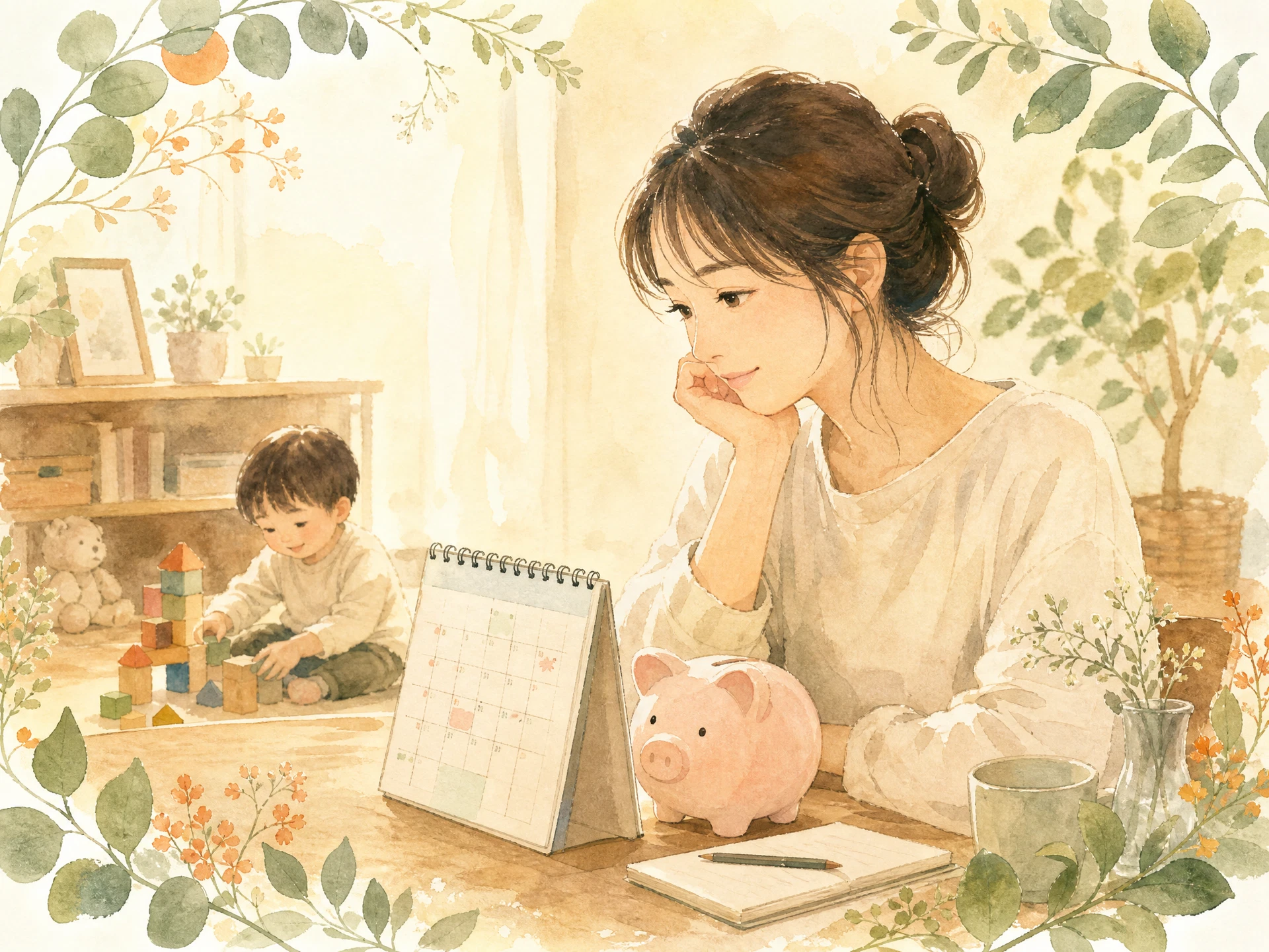 老後・年金の不安を解消するのイメージイラスト