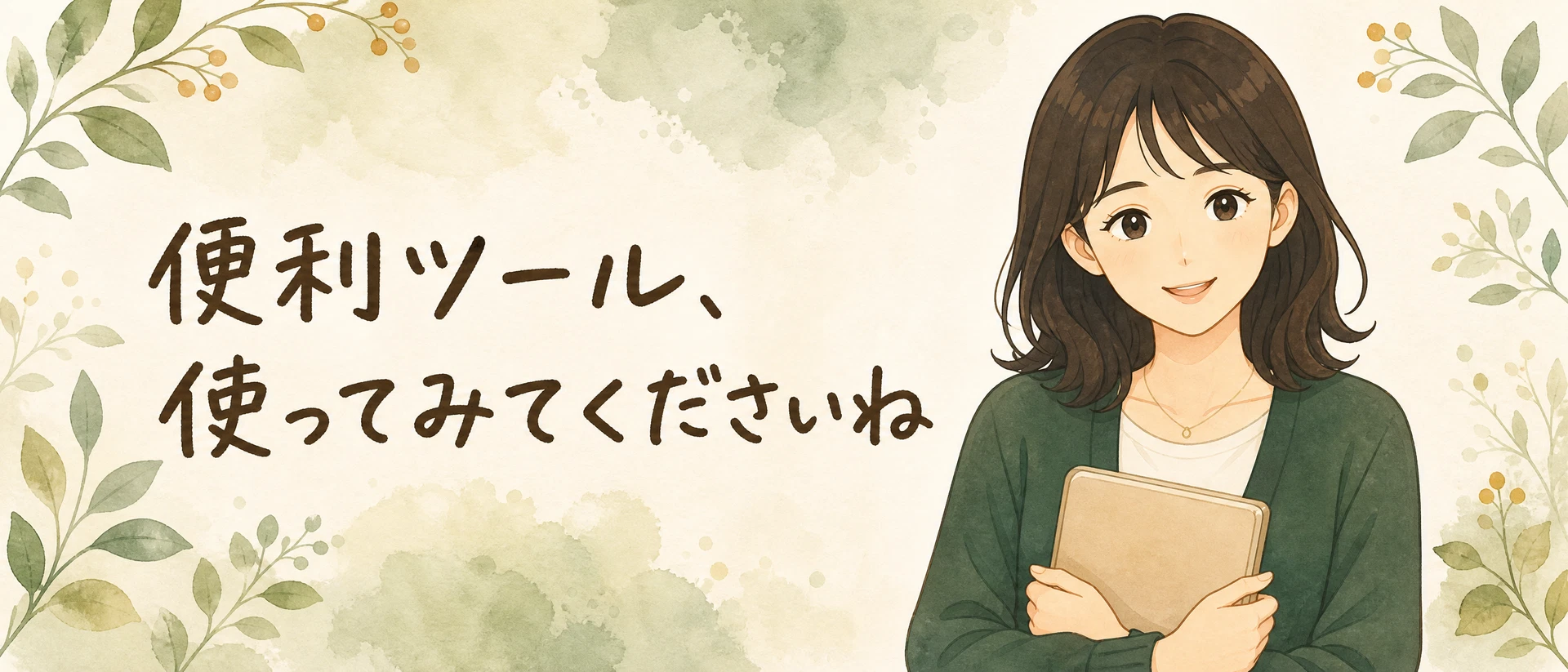 こはる: 便利ツール、使ってみてくださいね