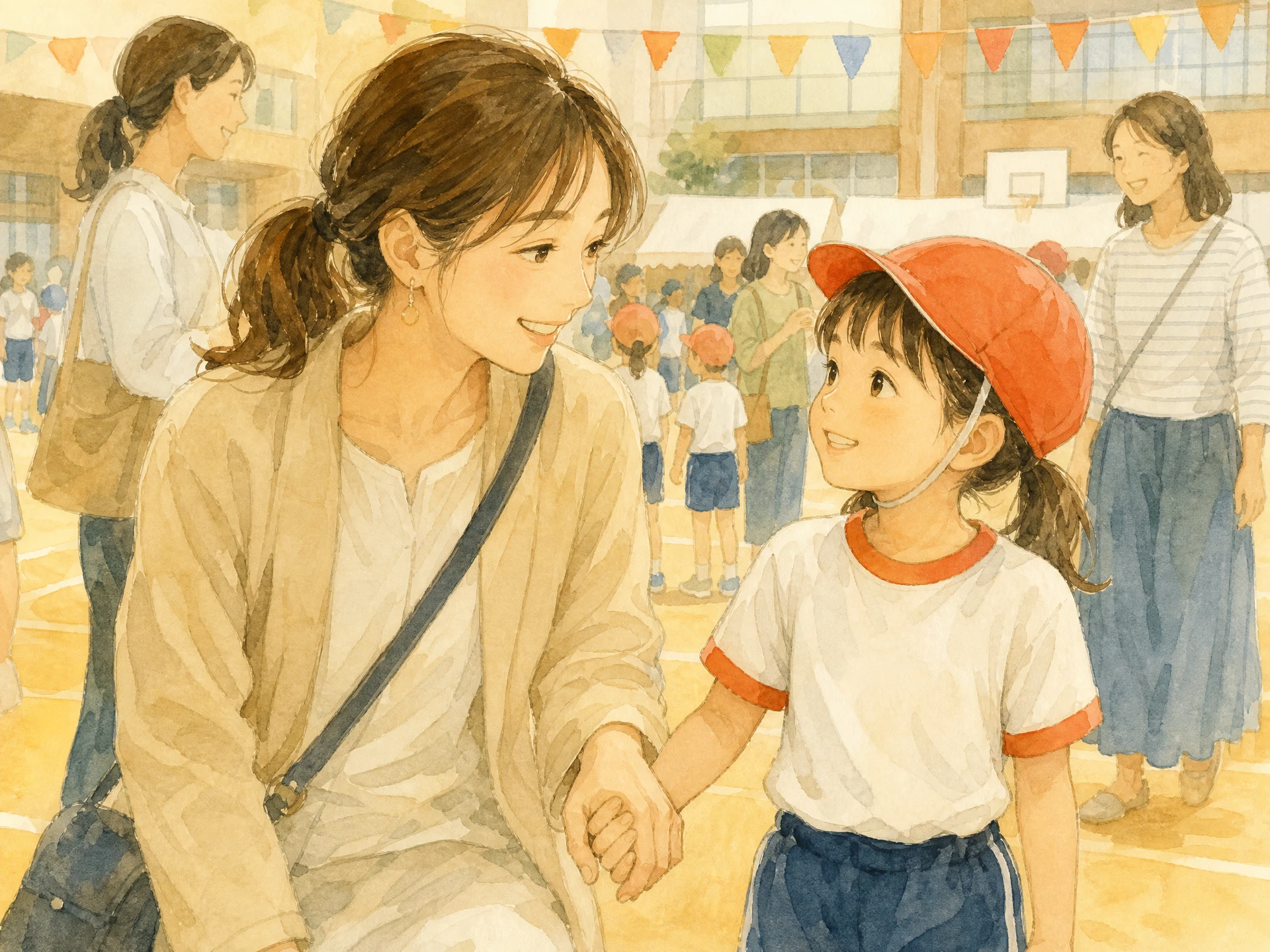 子どもの学校行事・PTA・ママ友付き合いのイメージイラスト