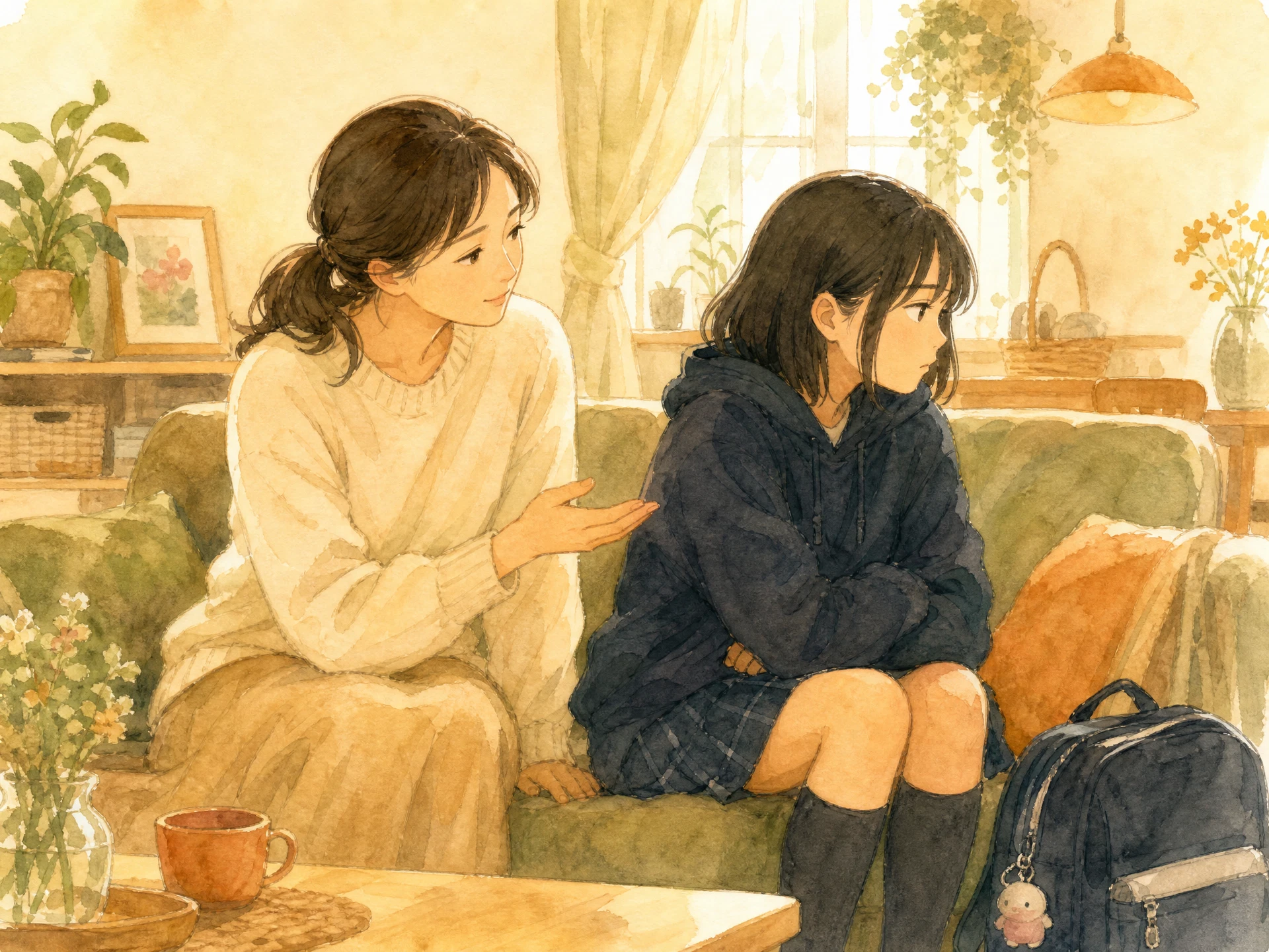 子どもの反抗期・思春期の対応のイメージイラスト