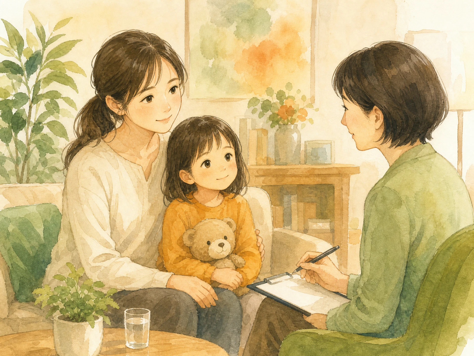 子どもの発達障害・グレーゾーンのイメージイラスト