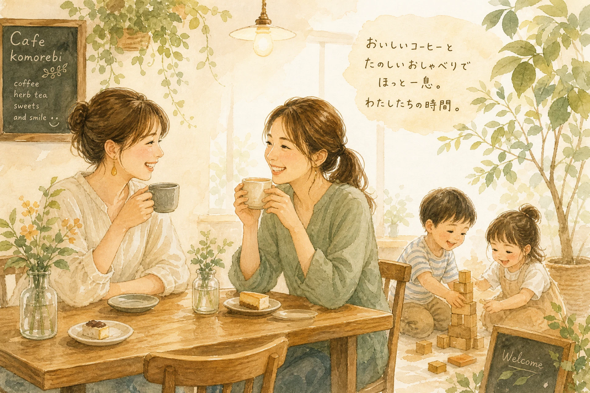 シングルマザーの孤独感・つながりの作り方のイメージイラスト