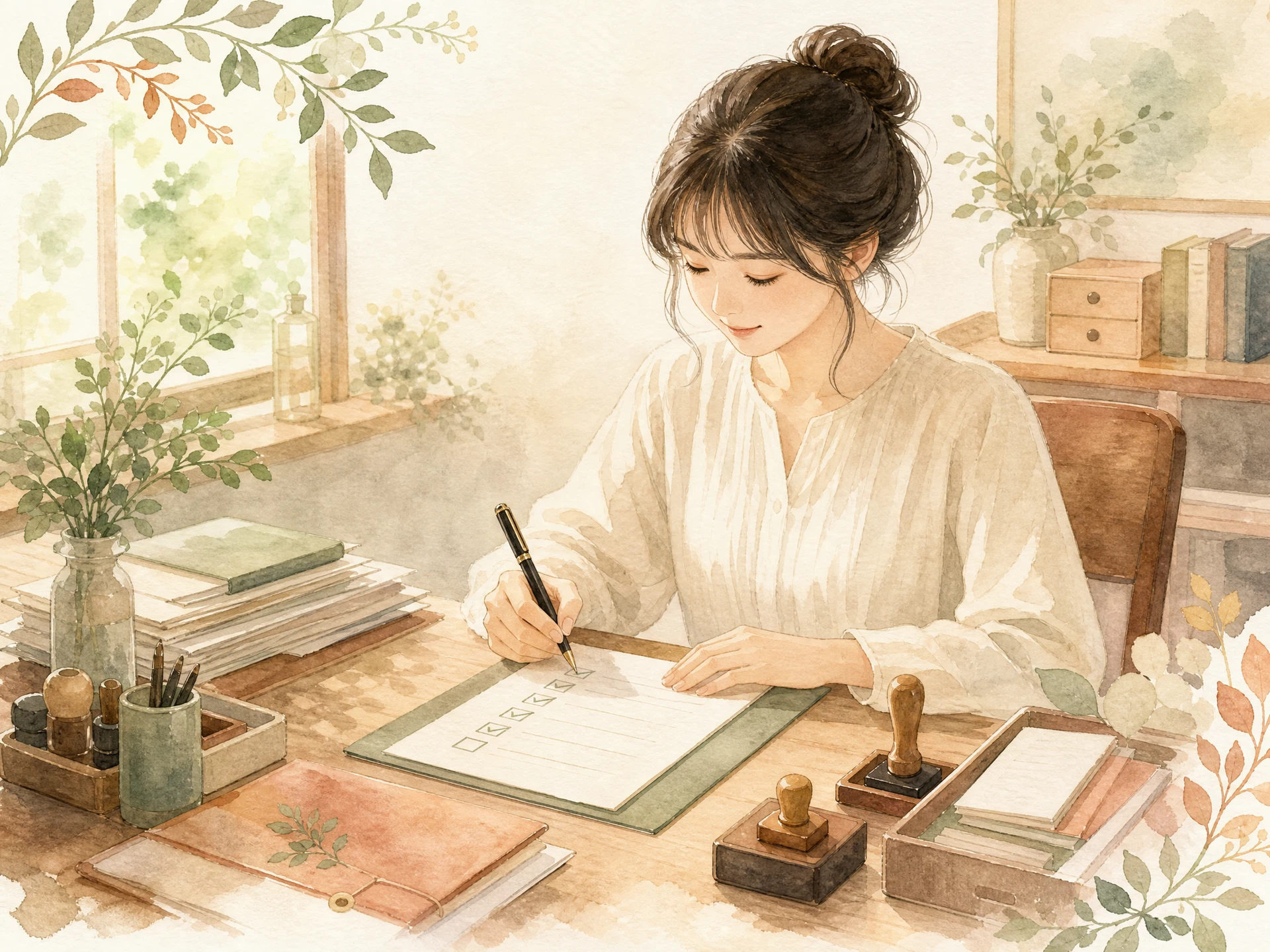 離婚後の手続き一覧チェックリストのイメージイラスト