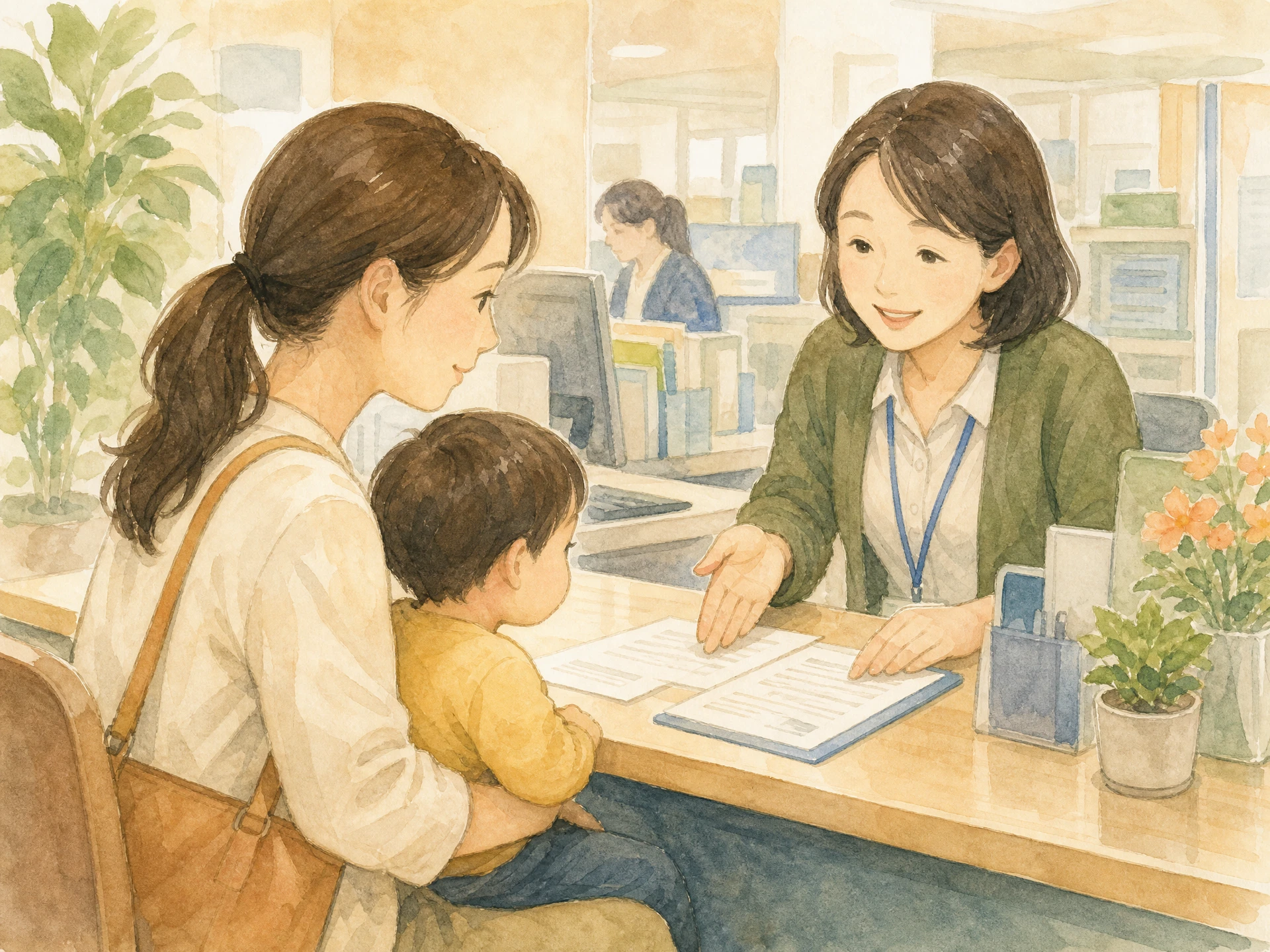 シングルマザーの生活保護ガイドのイメージイラスト